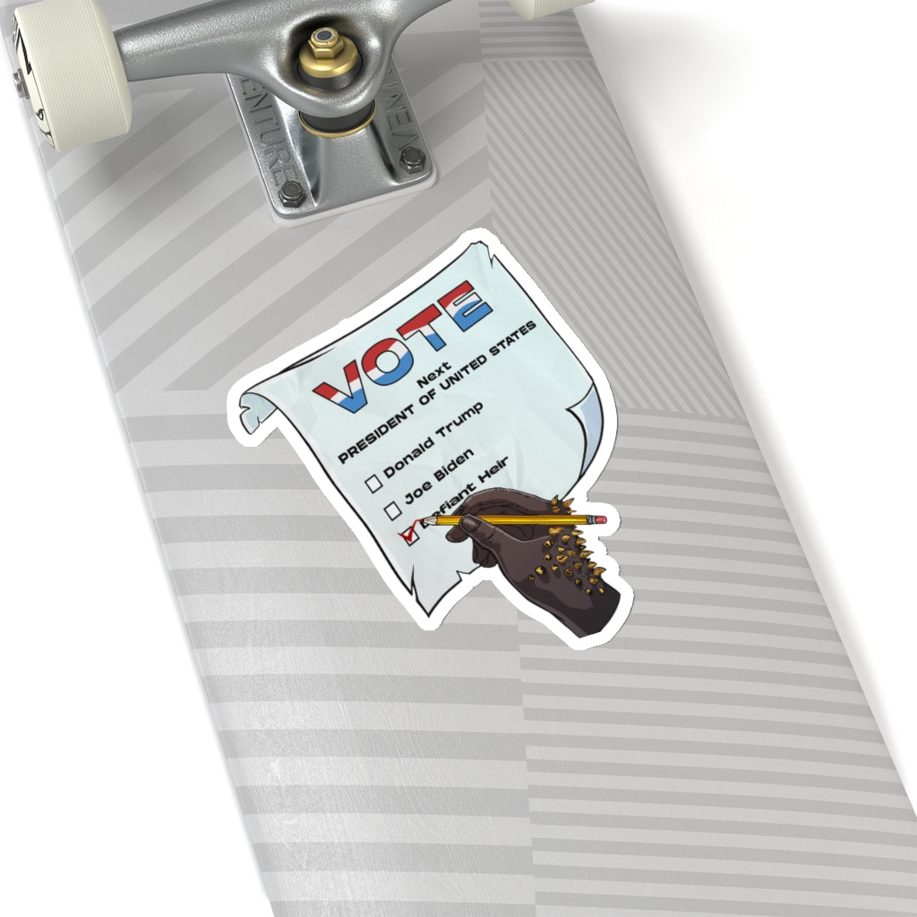 The Defiant VOTE "Kiss Cut" Sticker