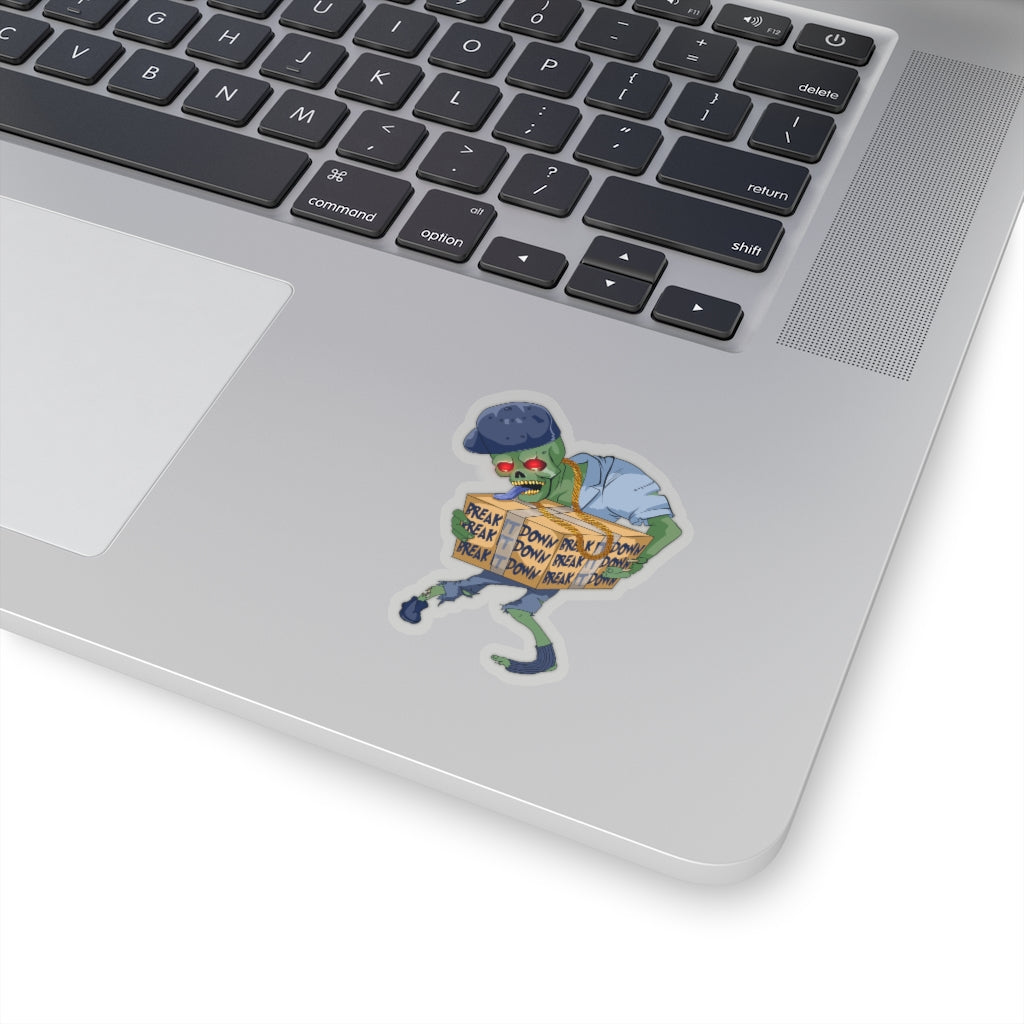 Break It Down Zombie Sticker