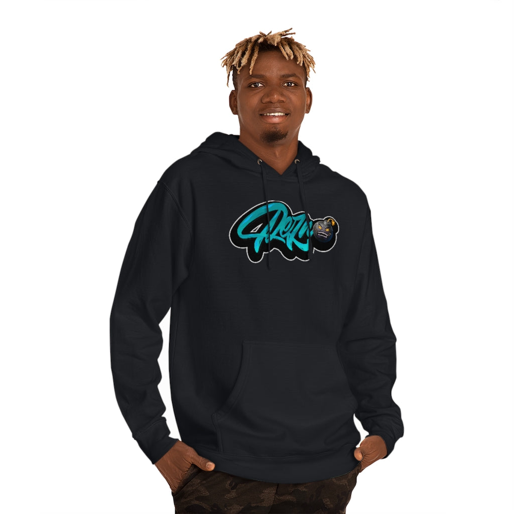 Official Rezno Blue Logo Hoodie (Front/Back)