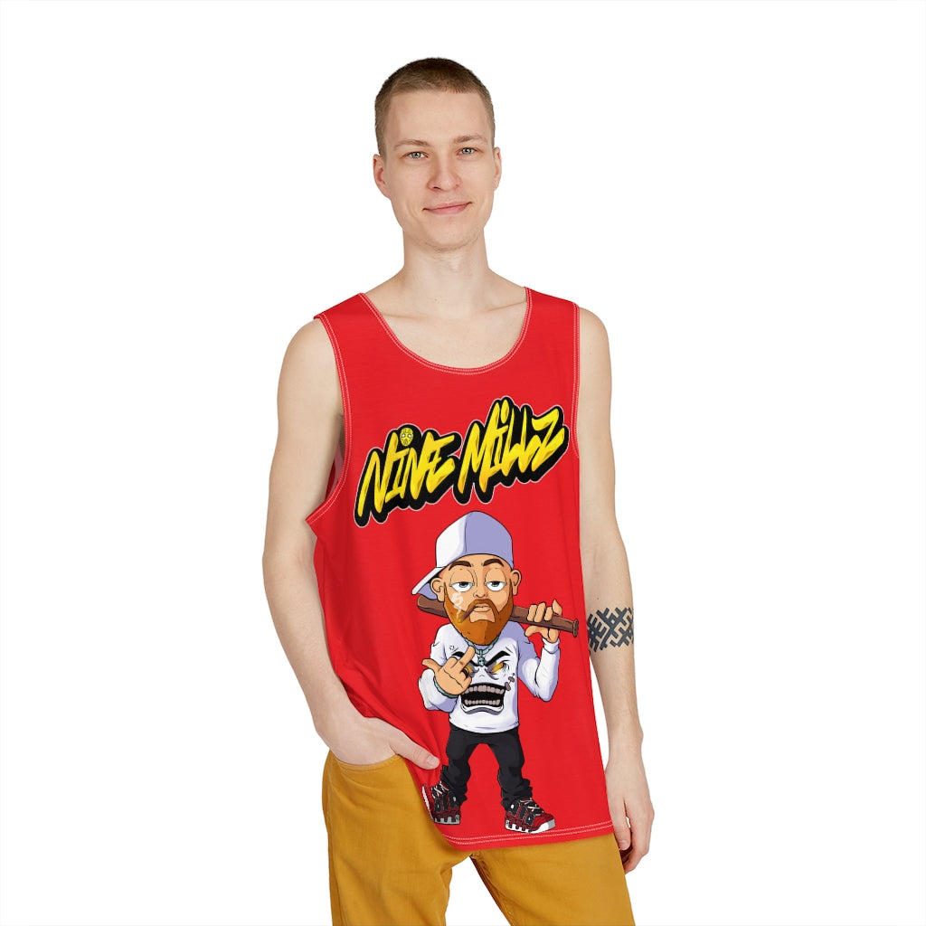 Nine Millz Middle Finger tank top (Yellow font)