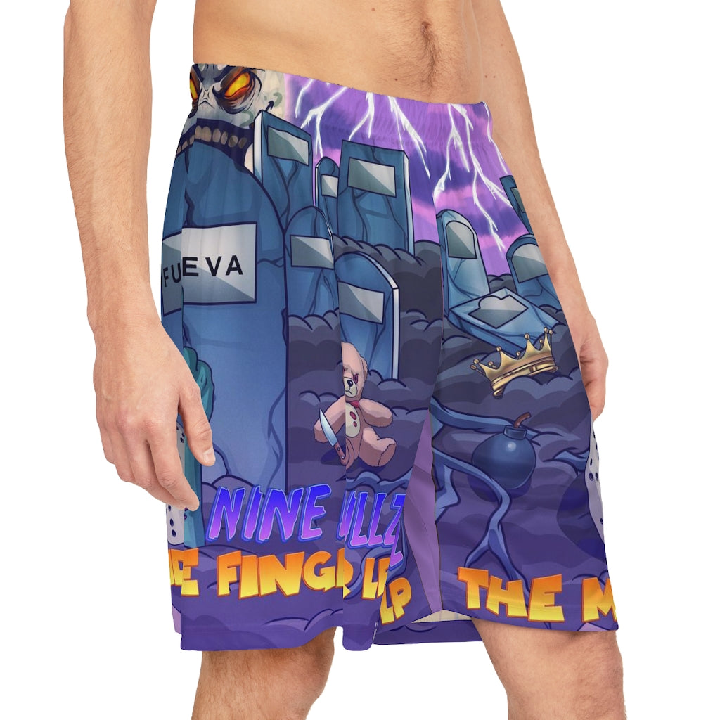 Middle Finger LP Basket Ball shorts
