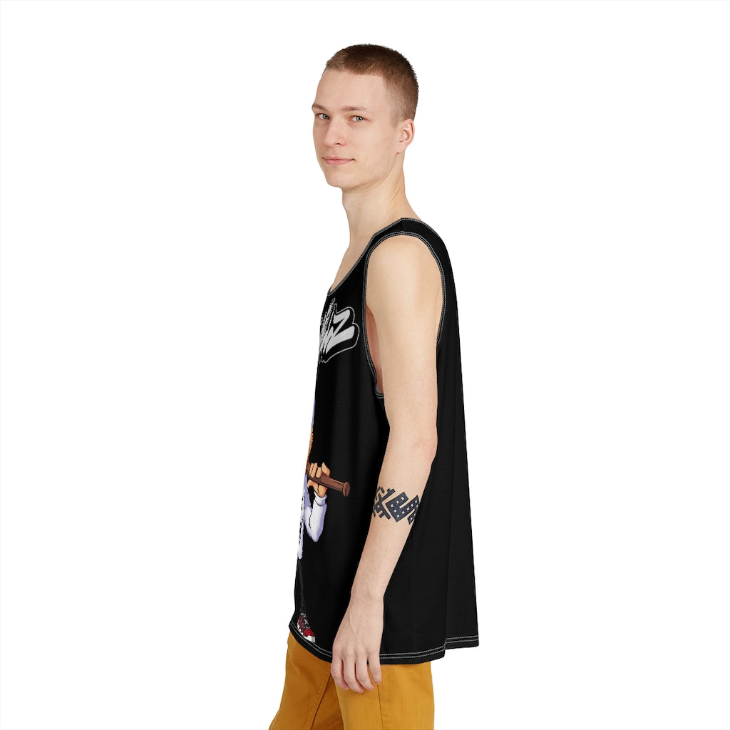 Nine Millz Middle Finger tank top (Grey font)