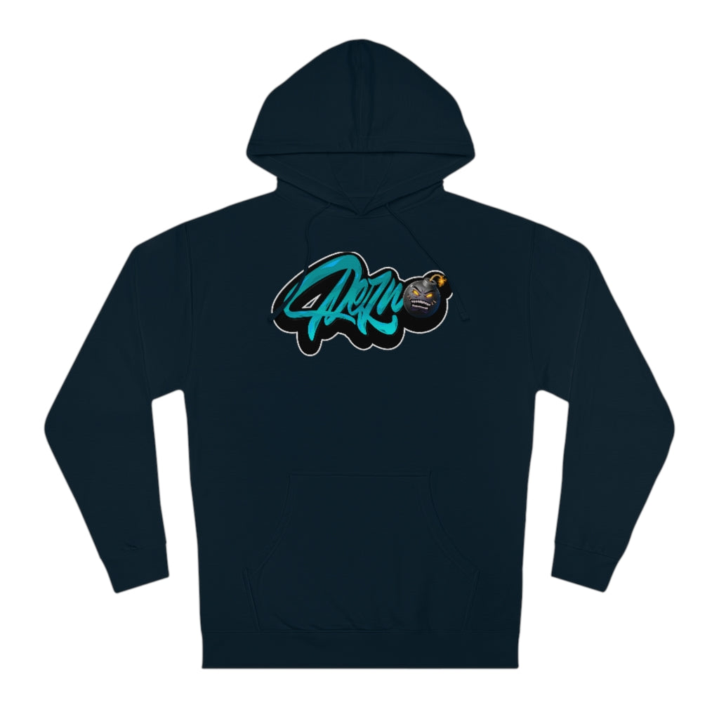 Official Rezno Blue Logo Hoodie (Front/Back)