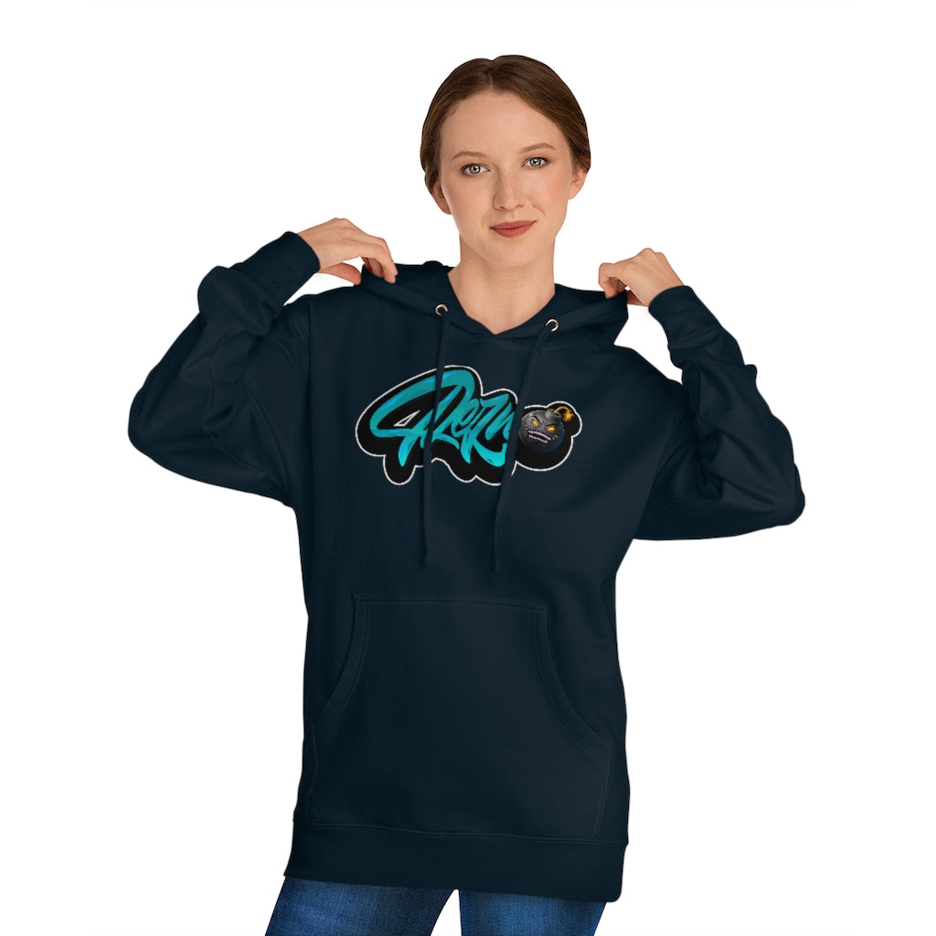 Official Rezno Blue Logo Hoodie (Front/Back)