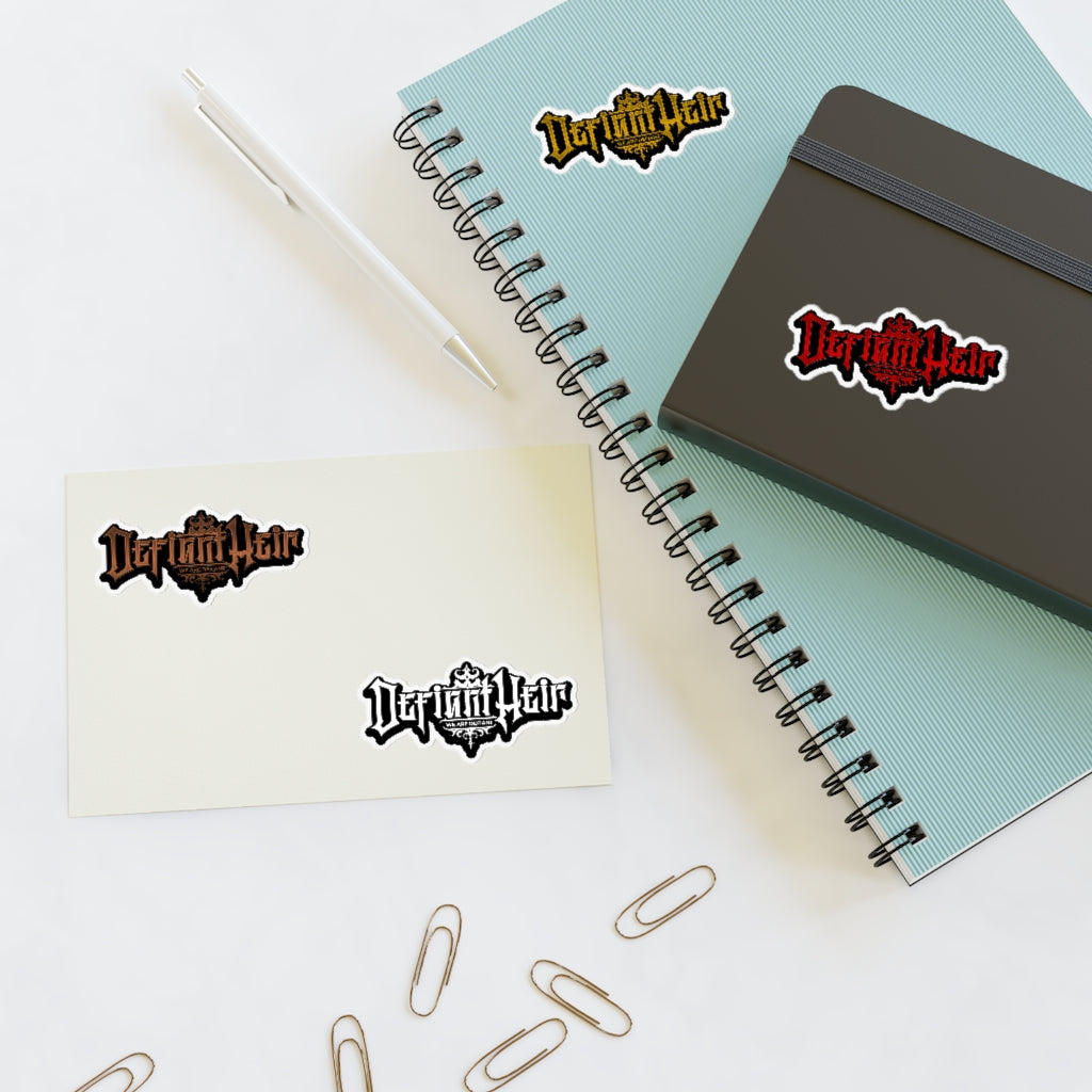Defiant Heir Lettering Sticker Sheet (4 sticker pack)