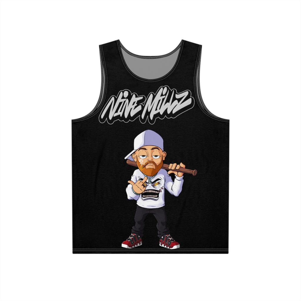 Nine Millz Middle Finger tank top (Grey font)