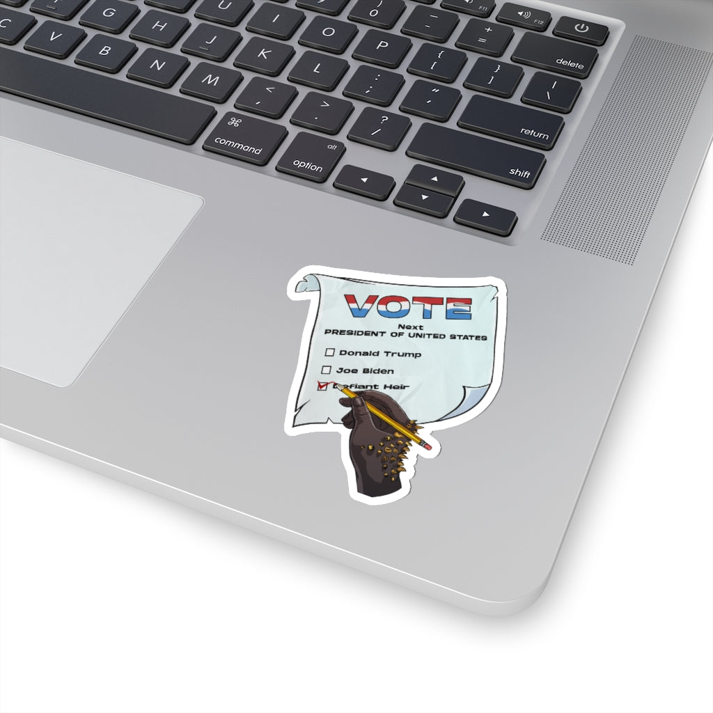 The Defiant VOTE "Kiss Cut" Sticker
