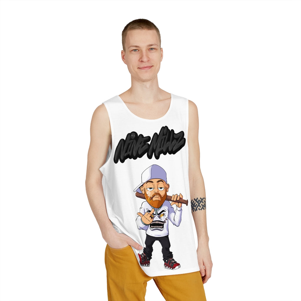 Nine Millz Middle Finger tank top (Smokey font)