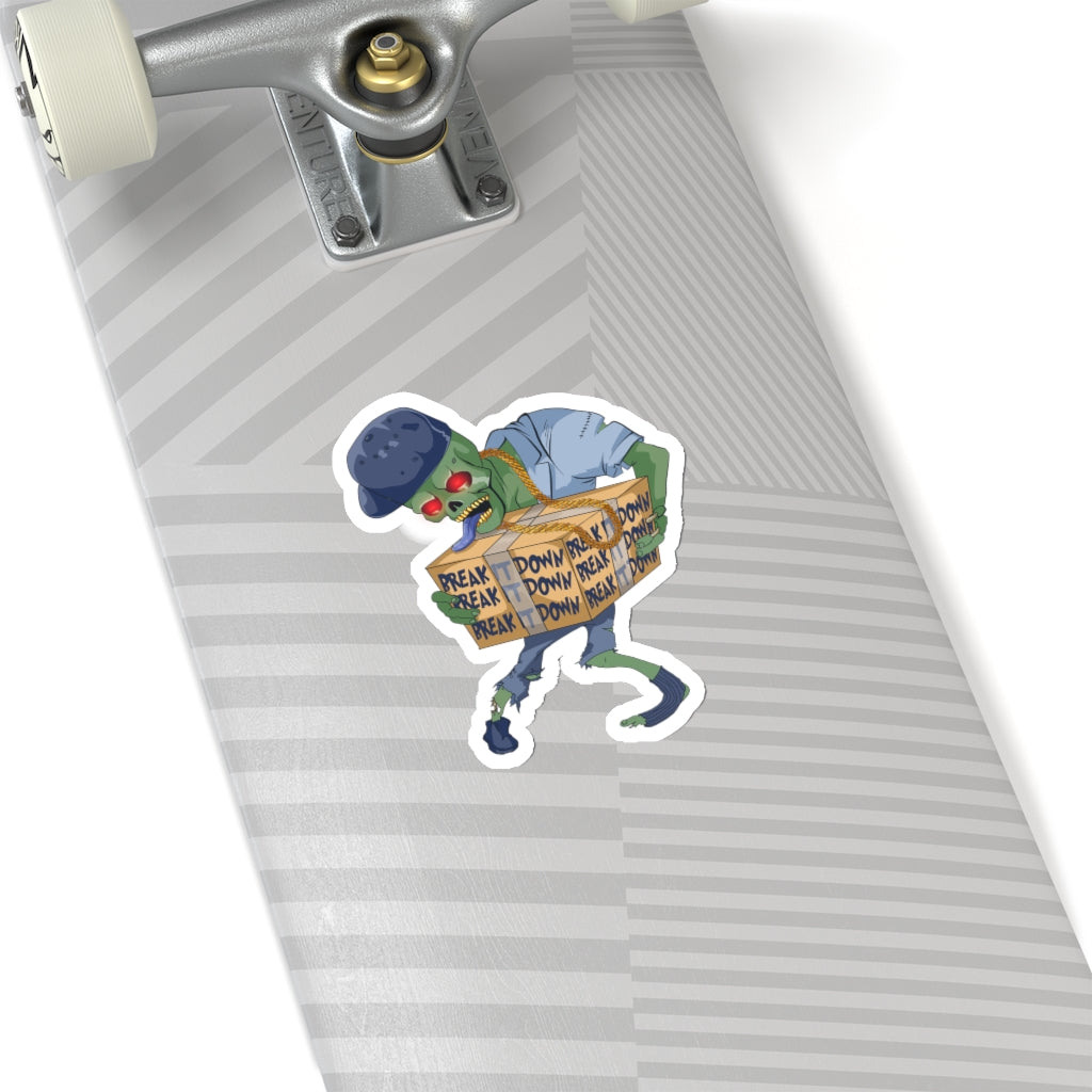 Break It Down Zombie Sticker