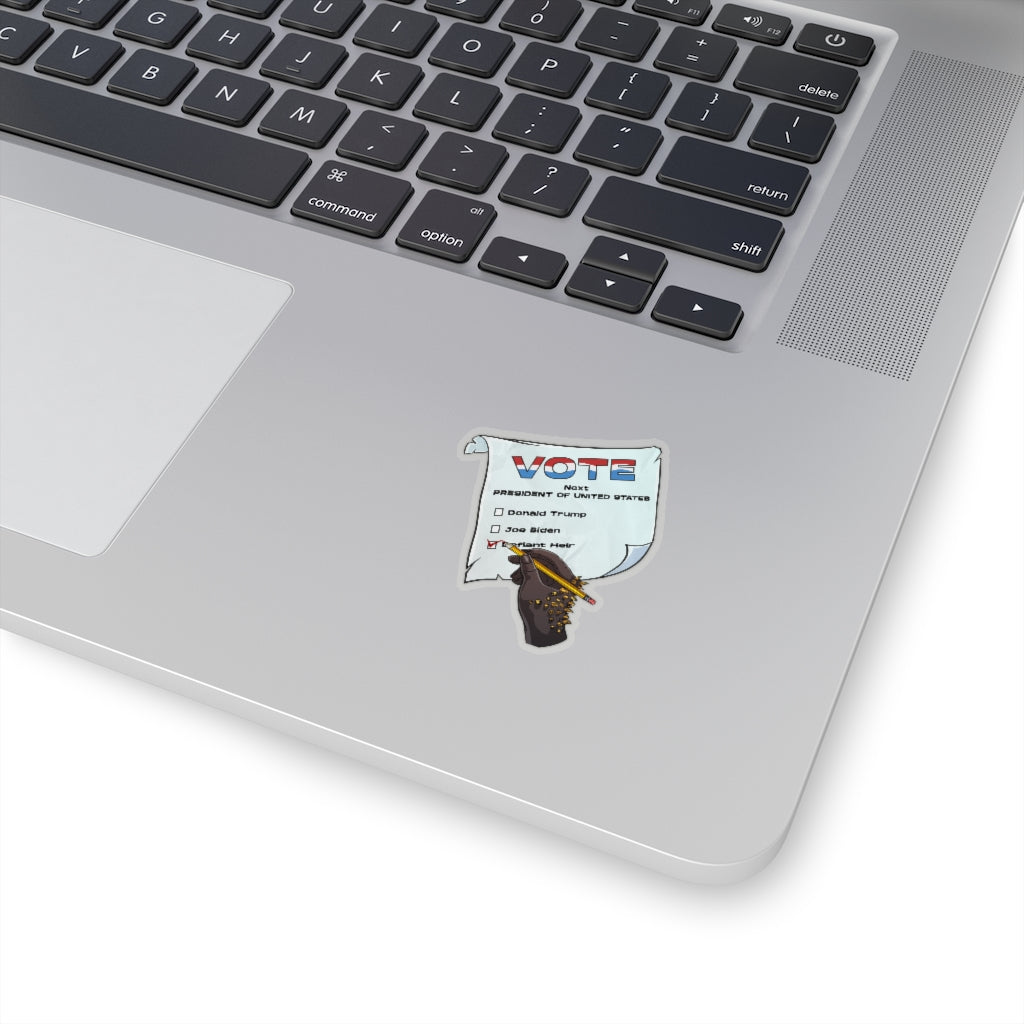 The Defiant VOTE "Kiss Cut" Sticker