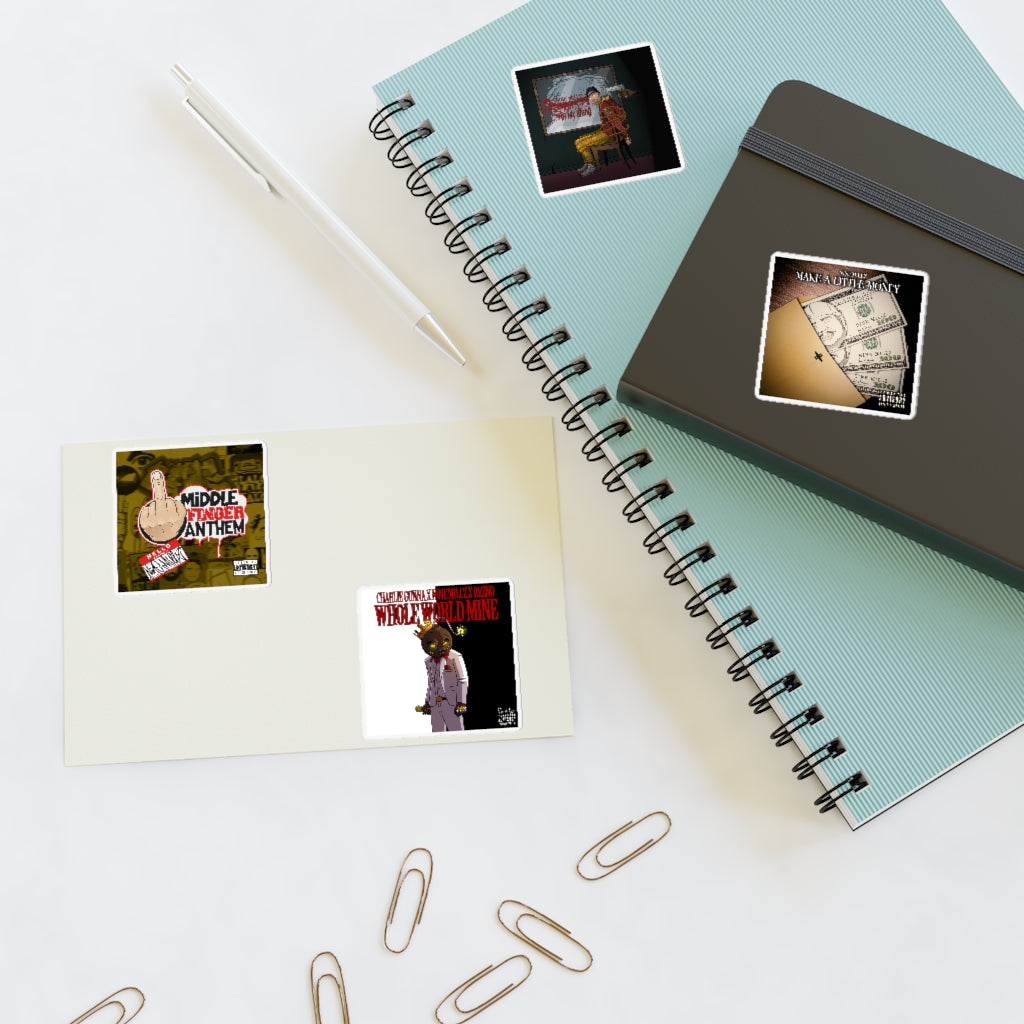 Defiant Heir Sticker Sheet (4 stickers) Music Cover Edition