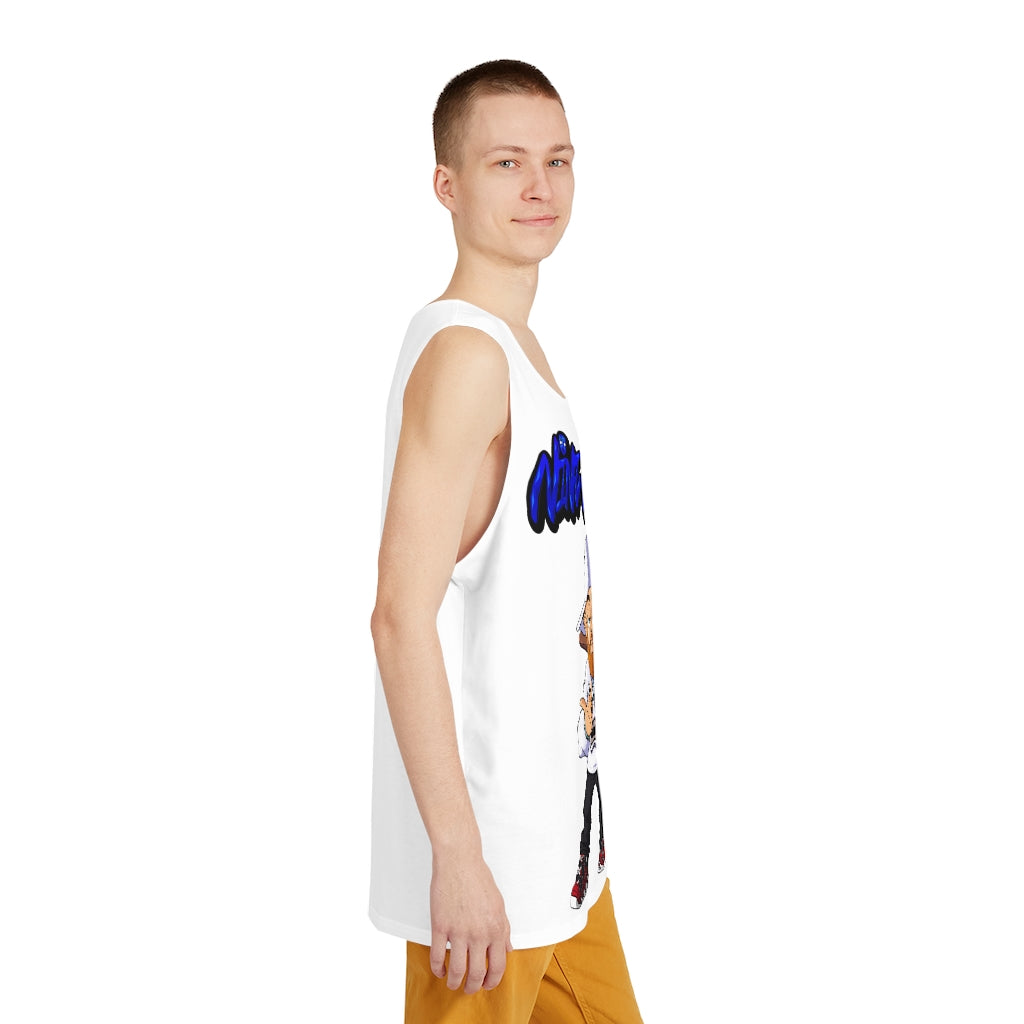Nine Millz Middle Finger tank top (Blue font)