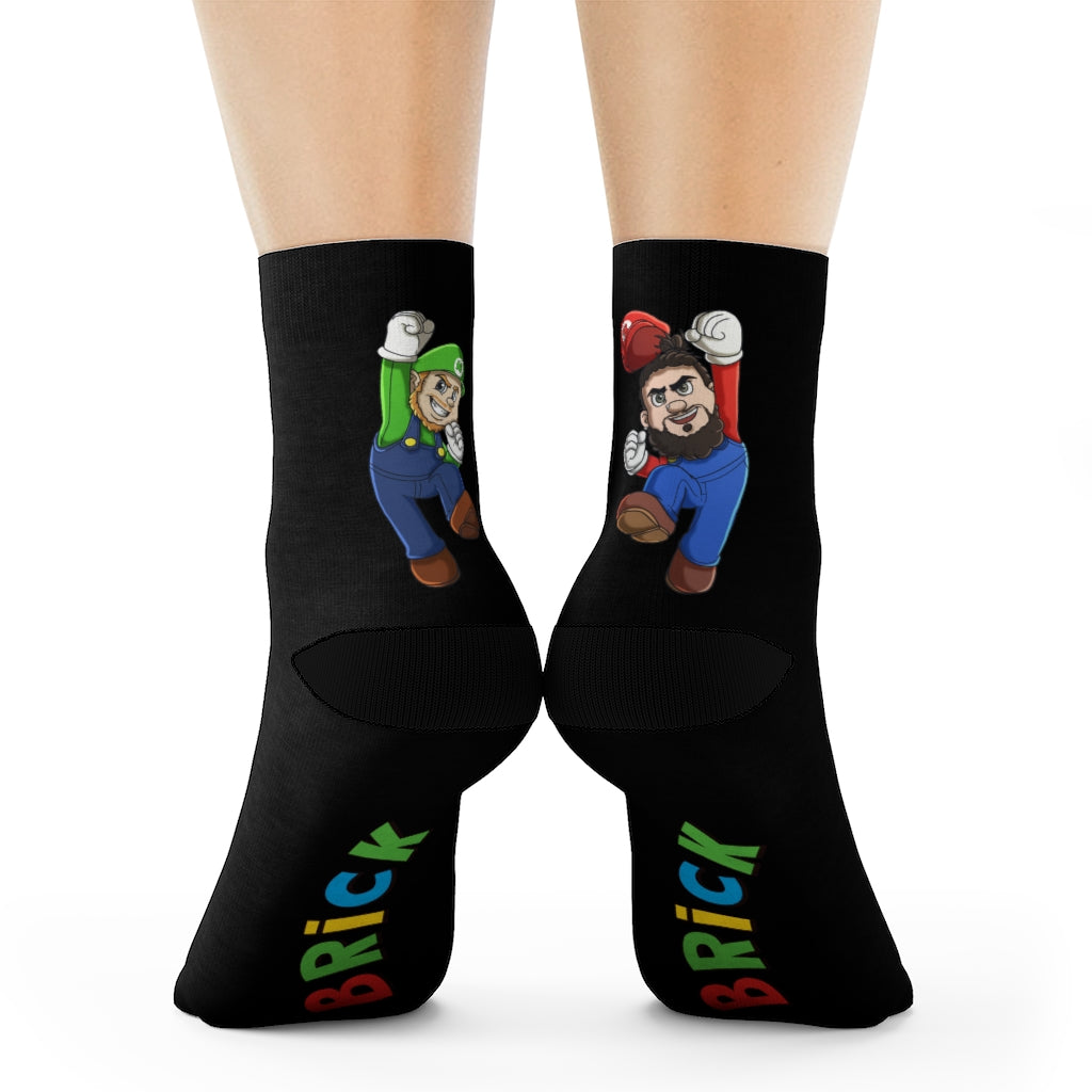 Official Defiant Bro's "BRICK" Crew Socks