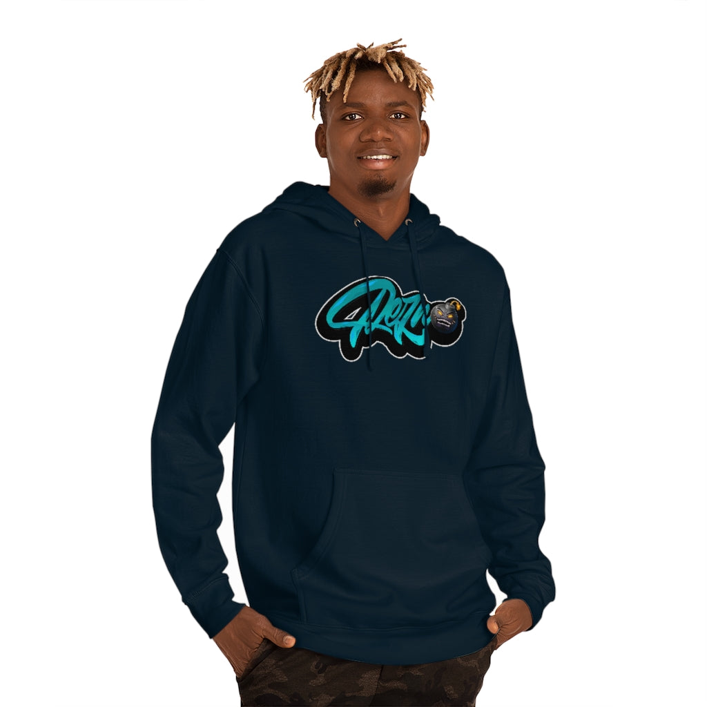 Official Rezno Blue Logo Hoodie (Front/Back)