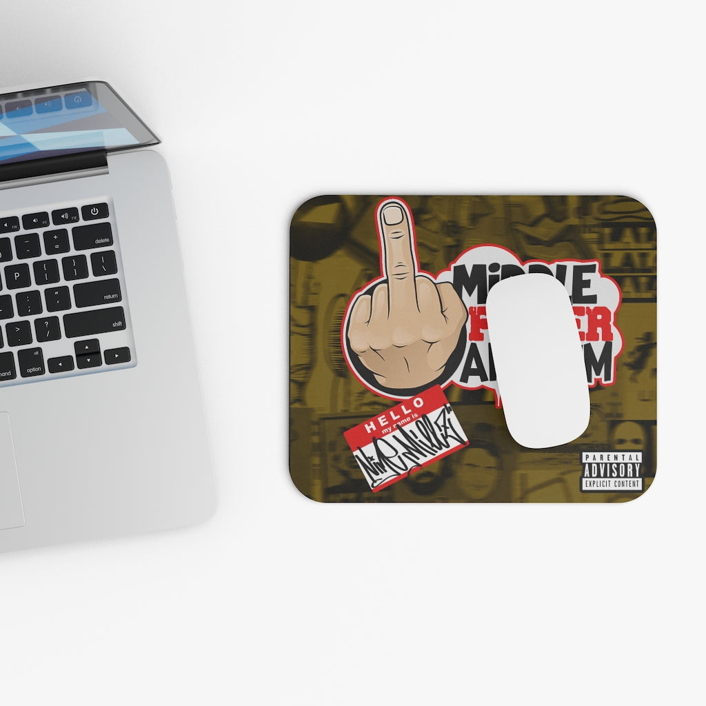 Defiant Heir Mouse Pad (Middle Finger Anthem Cover)