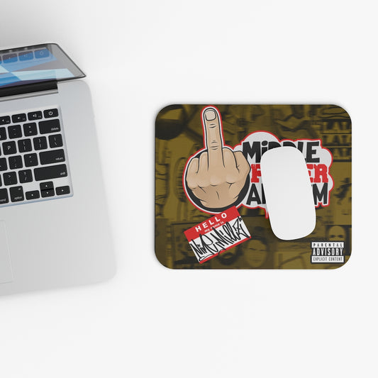 Defiant Heir Mouse Pad (Middle Finger Anthem Cover)