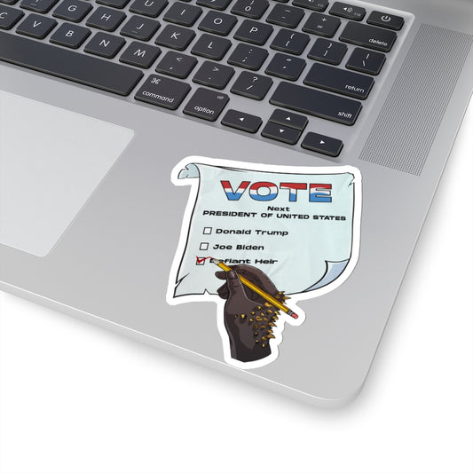 The Defiant VOTE "Kiss Cut" Sticker