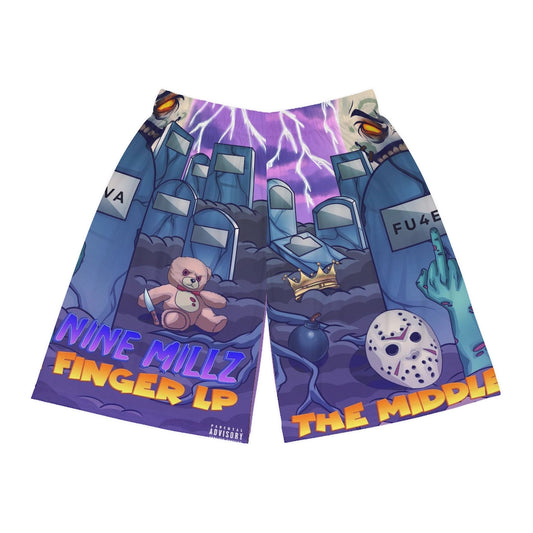Middle Finger LP Basket Ball shorts