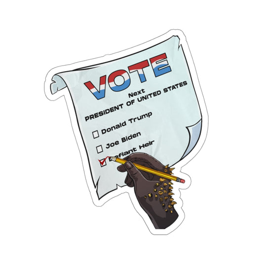 The Defiant VOTE "Kiss Cut" Sticker