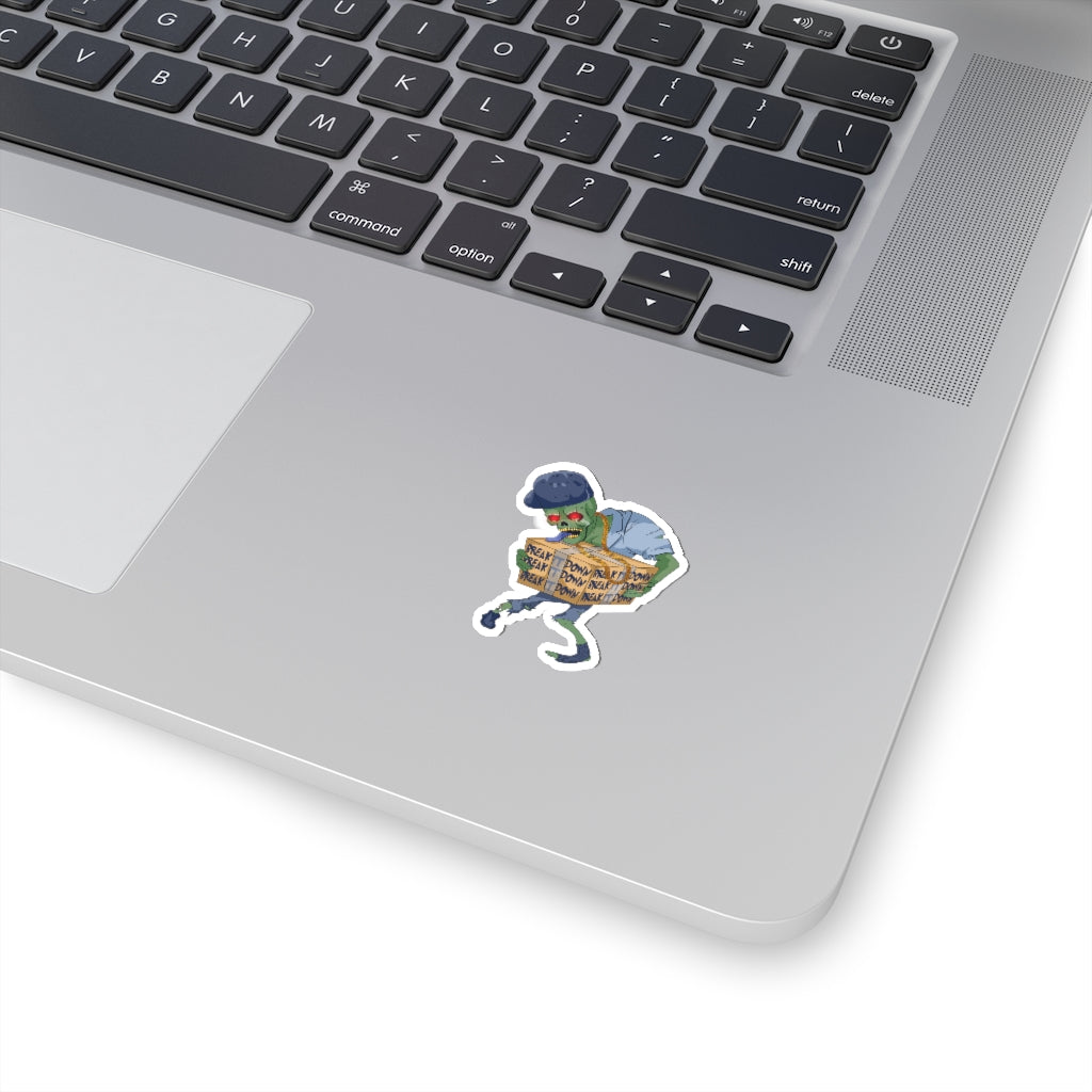 Break It Down Zombie Sticker