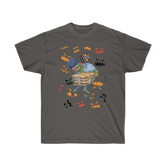 Break It Down Zombie T-shirt (Pumpkin Design)