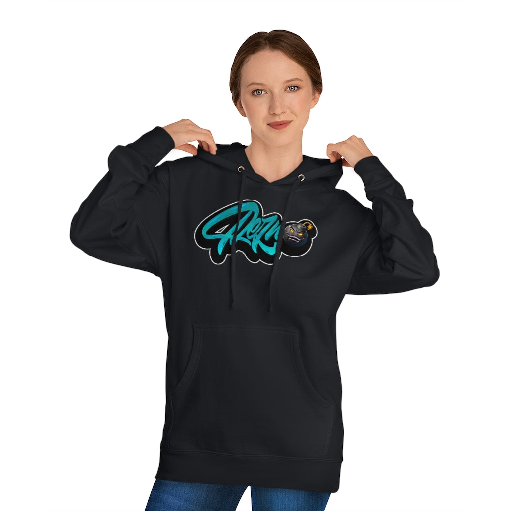 Official Rezno Blue Logo Hoodie (Front/Back)
