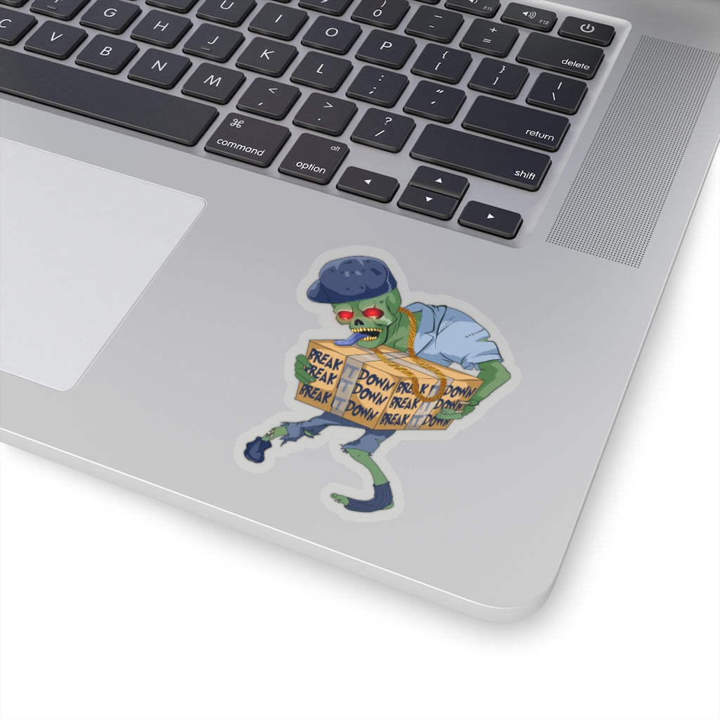 Break It Down Zombie Sticker