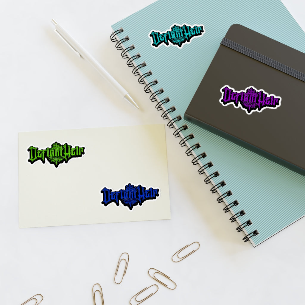 Defiant Heir Lettering Sticker Sheet (4 pack Stickers)