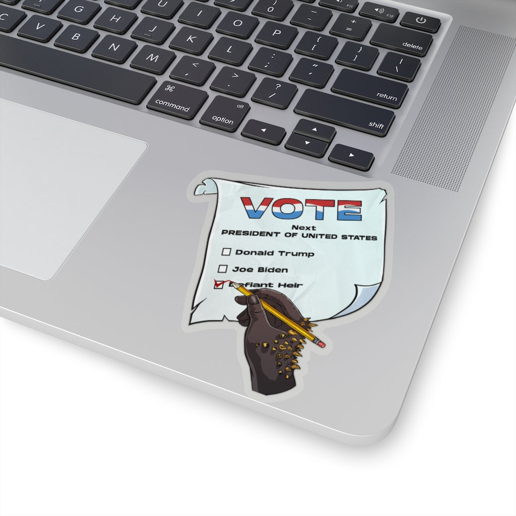 The Defiant VOTE "Kiss Cut" Sticker