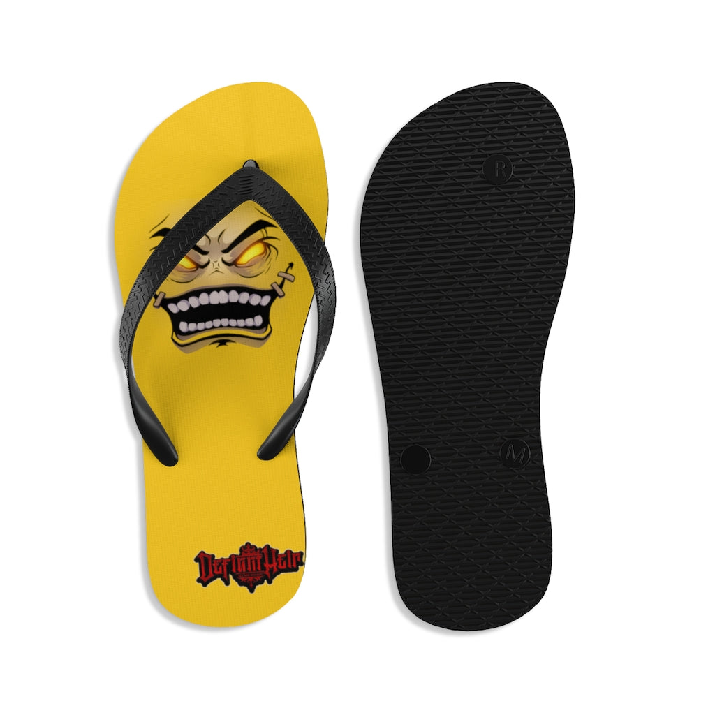 Official Defiant "Face Of Heir" Flip Flops