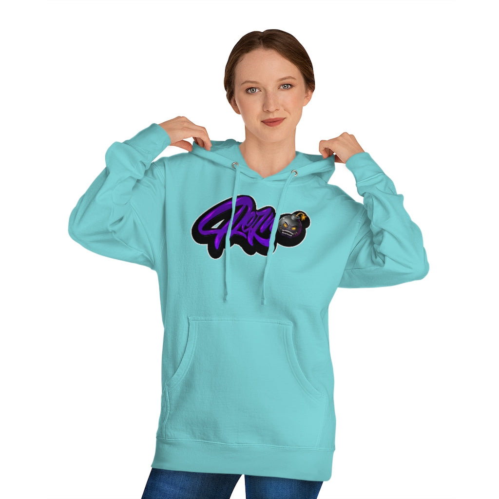 Official Rezno Purple Logo Hoodie (Front/Back)