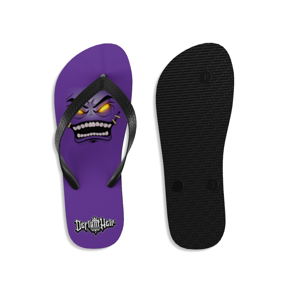 Defiant Heir Flip Flops Purple