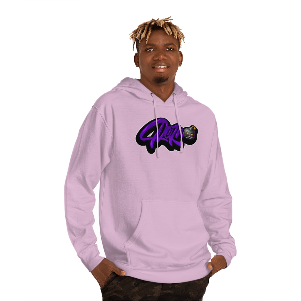 Official Rezno Purple Logo Hoodie (Front/Back)