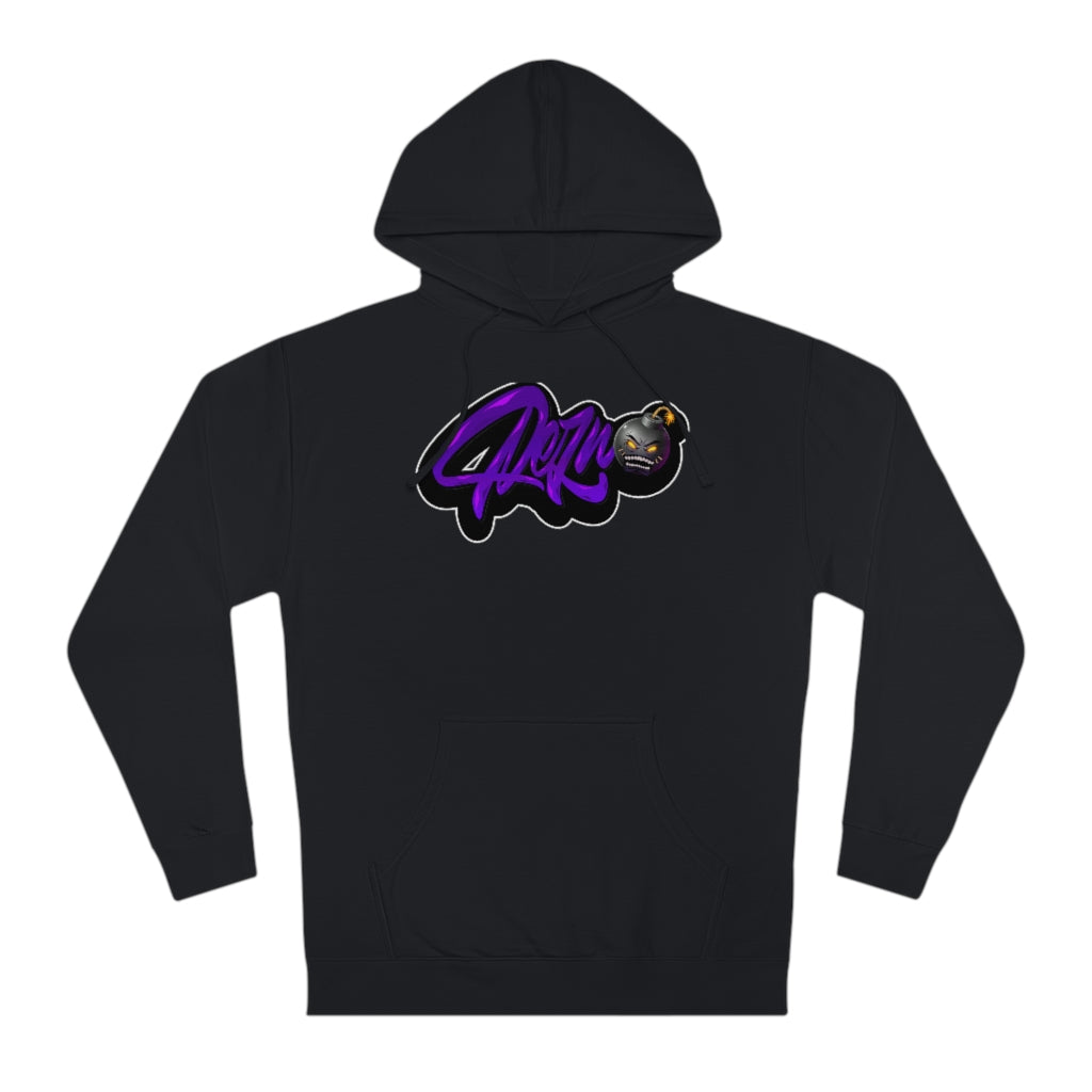 Official Rezno Purple Logo Hoodie (Front/Back)