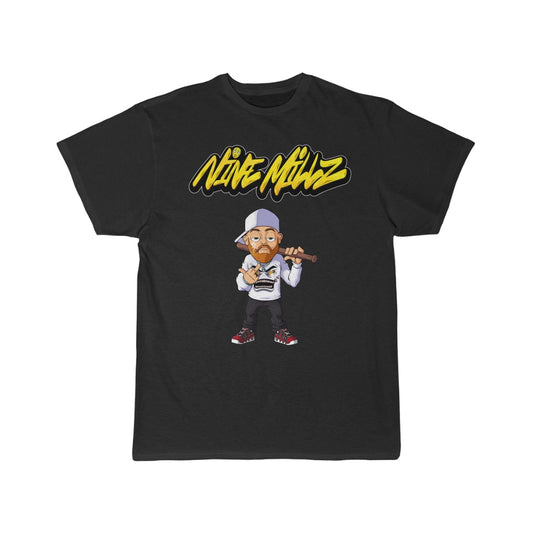 Nine Millz Middle Finger Tee (Yellow  Font)