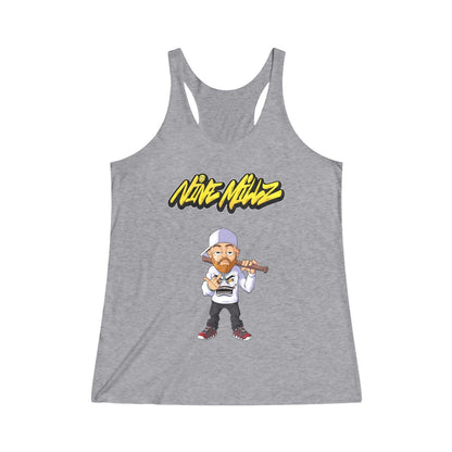 Nine Millz Middle Finger Womens Tank (Yellow Font)