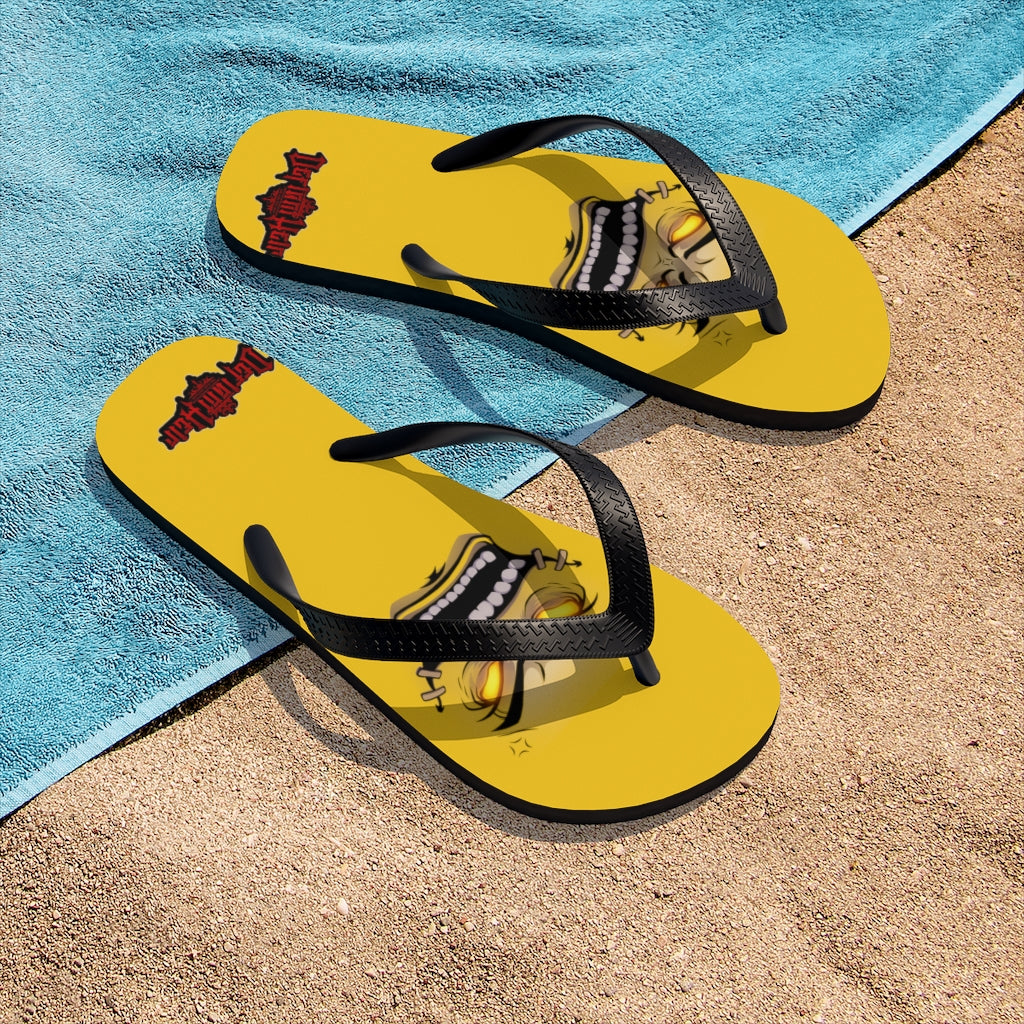 Official Defiant "Face Of Heir" Flip Flops