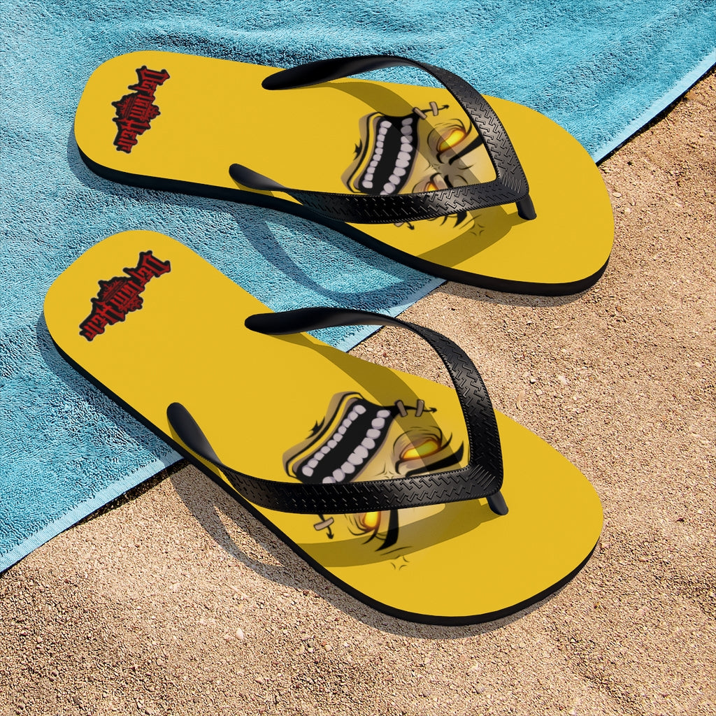 Official Defiant "Face Of Heir" Flip Flops