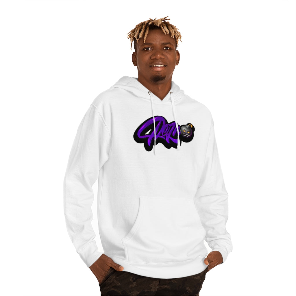 Official Rezno Purple Logo Hoodie (Front/Back)