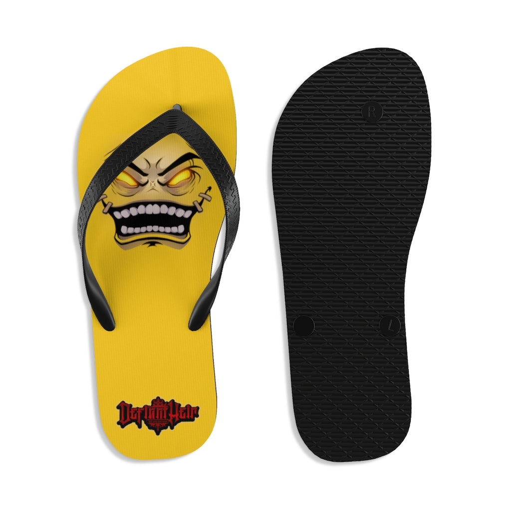 Official Defiant "Face Of Heir" Flip Flops