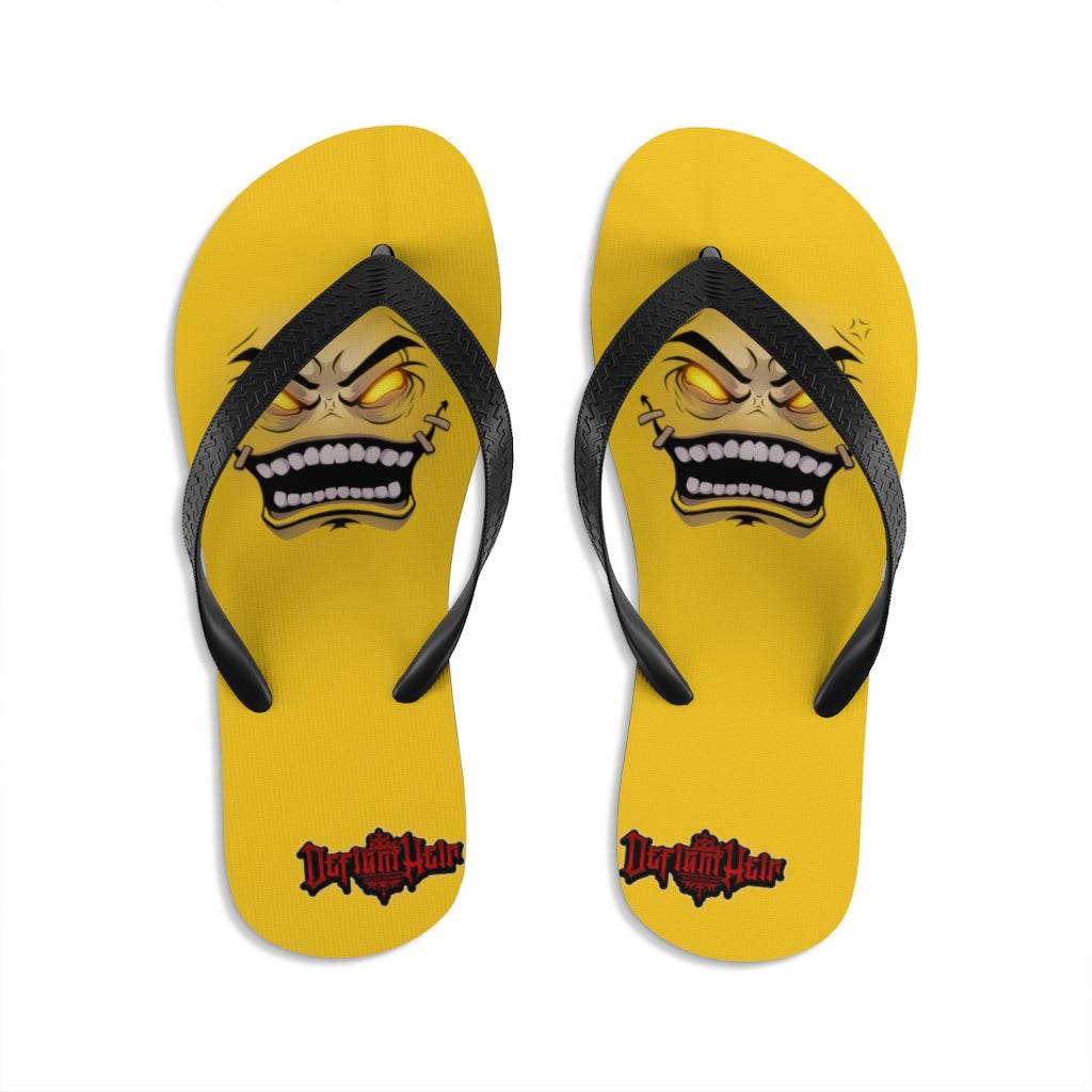 Official Defiant "Face Of Heir" Flip Flops