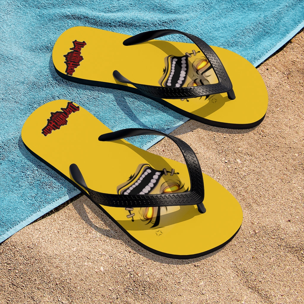 Official Defiant "Face Of Heir" Flip Flops