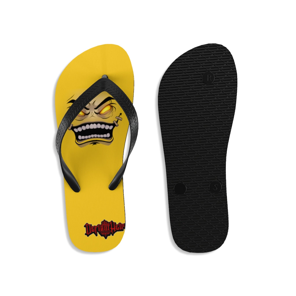 Official Defiant "Face Of Heir" Flip Flops